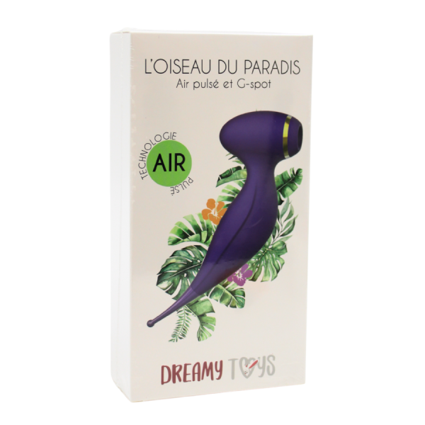 Oiseau du Paradis - Vibromasseur 2 en 1 avec vibration clitoridienne par membrane et embout stimulateur rouge 